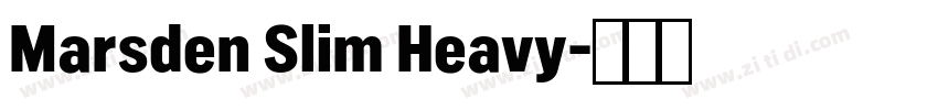 Marsden Slim Heavy字体转换